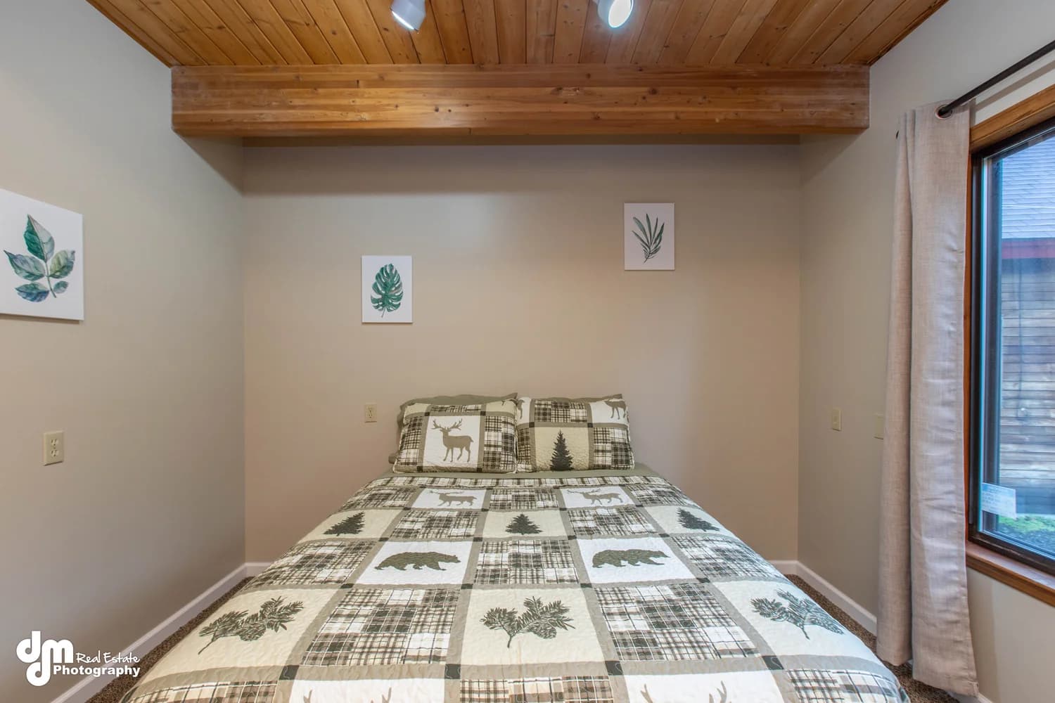 Cabin Vacation Rental Design — staged by Acorn Home Staging