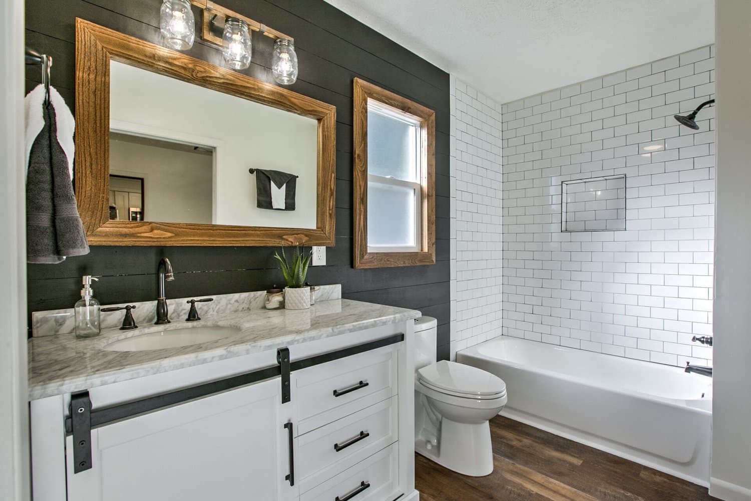 Bathroom staged by Acorn Home Staging — Platte Avenue