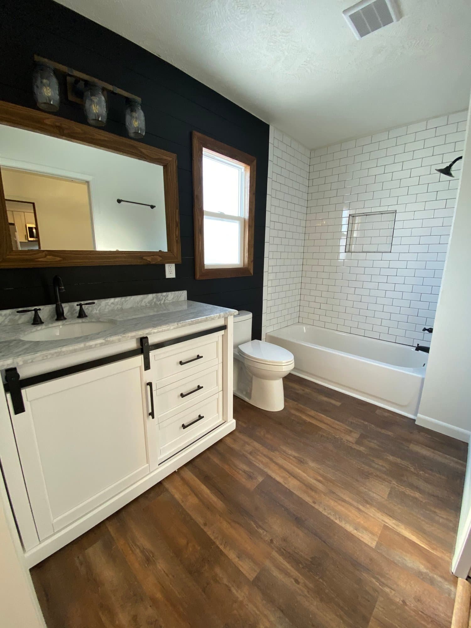 Bathroom before staging — Platte Avenue