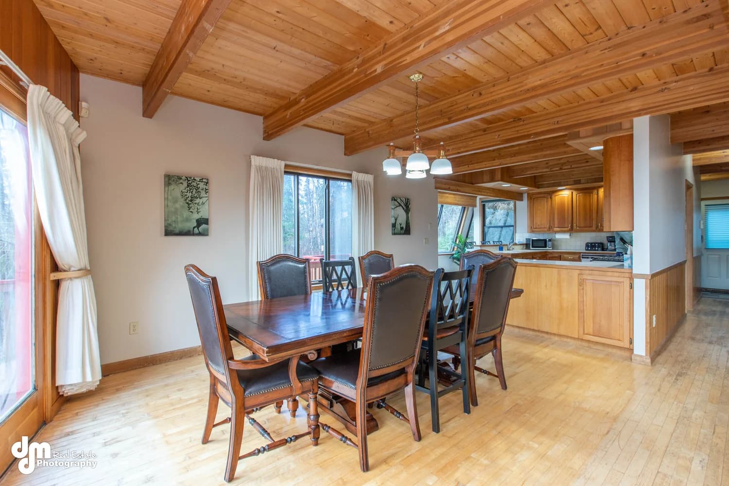 Cabin Vacation Rental Design — staged by Acorn Home Staging