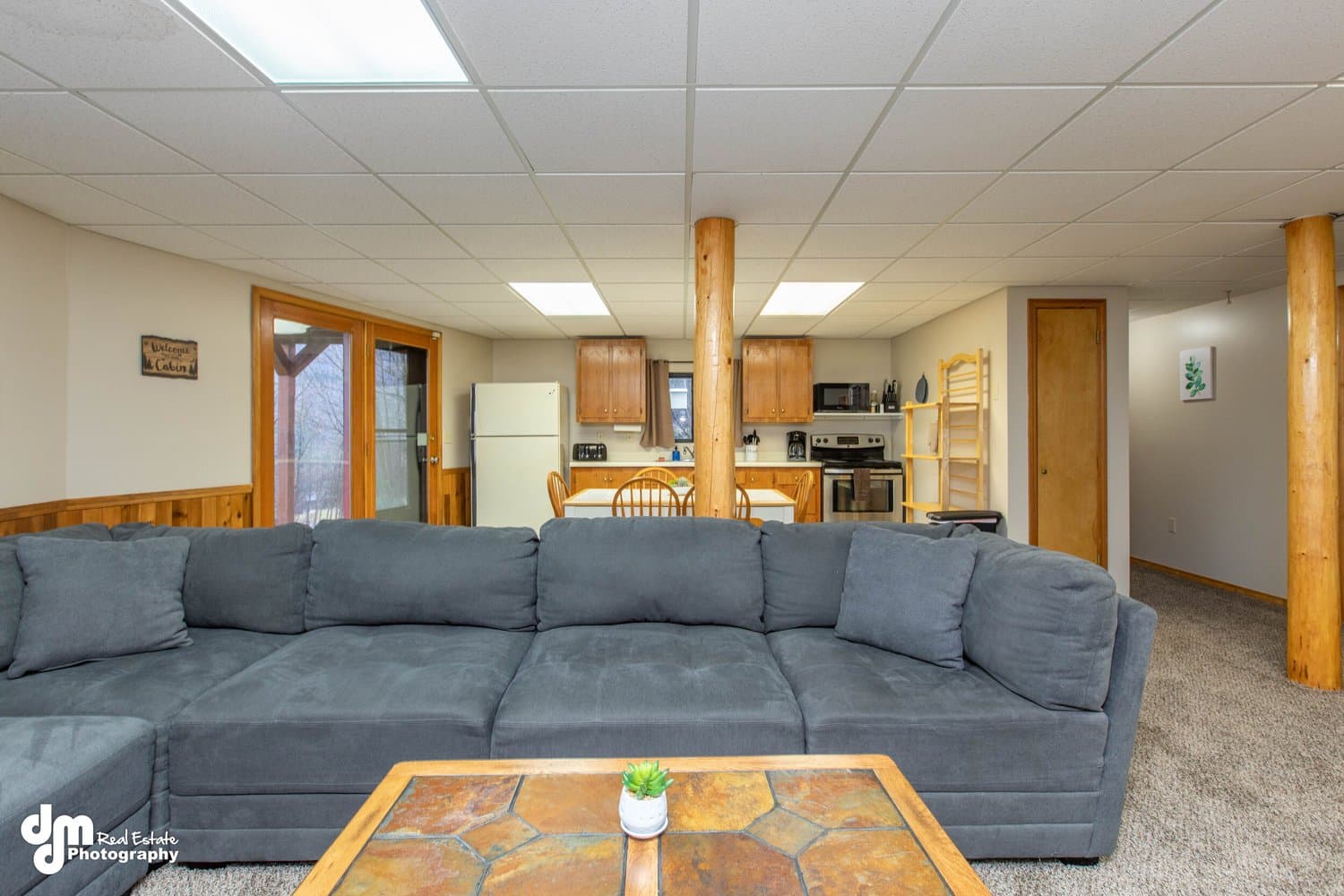 Cabin Vacation Rental Design — staged by Acorn Home Staging
