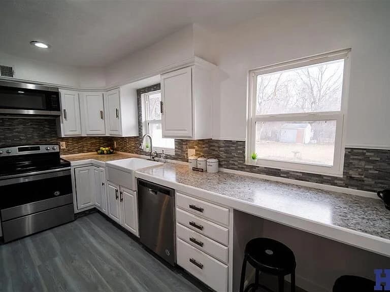 Adams - Weird Layout — staged by Acorn Home Staging