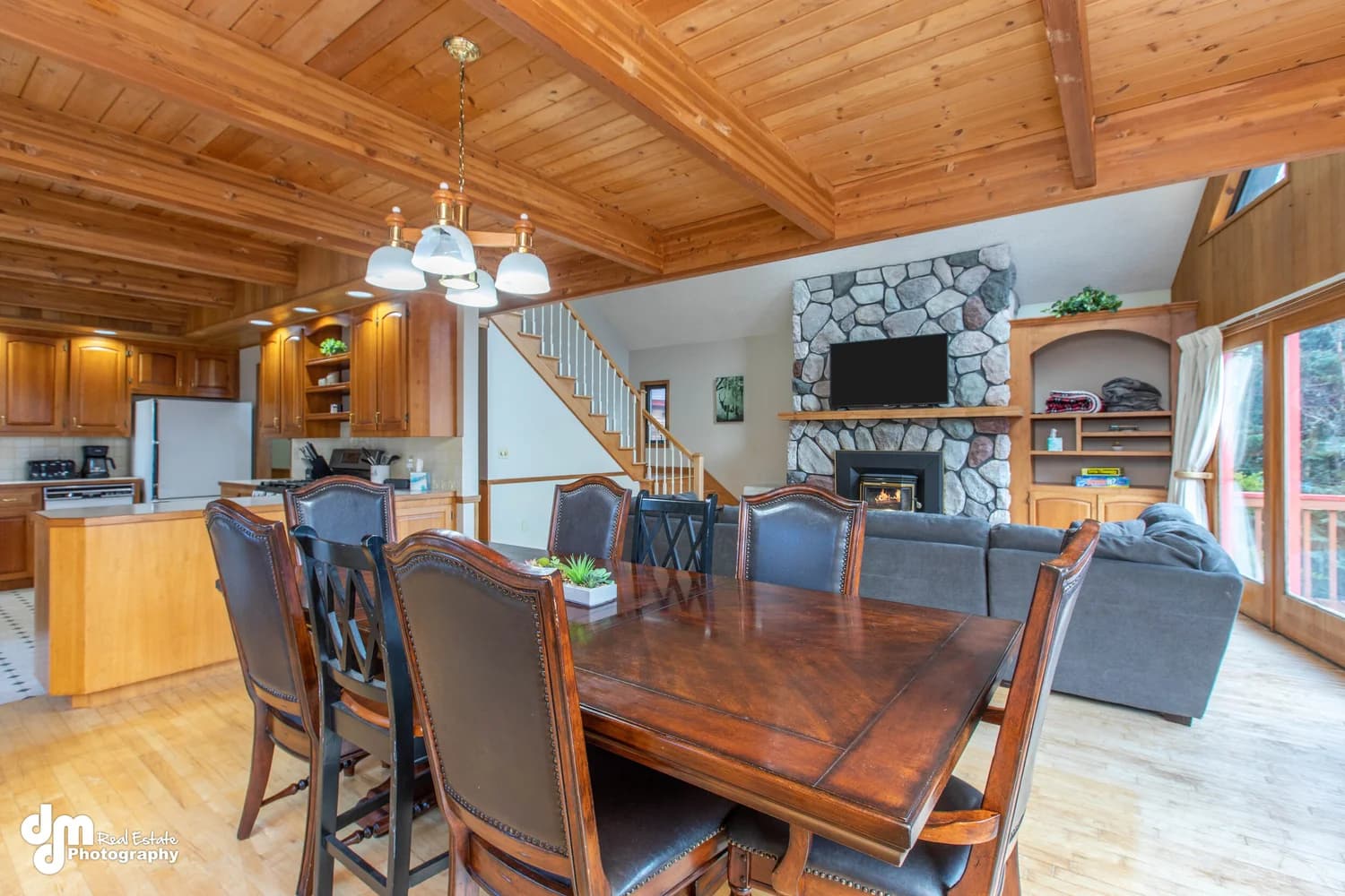 Cabin Vacation Rental Design — staged by Acorn Home Staging