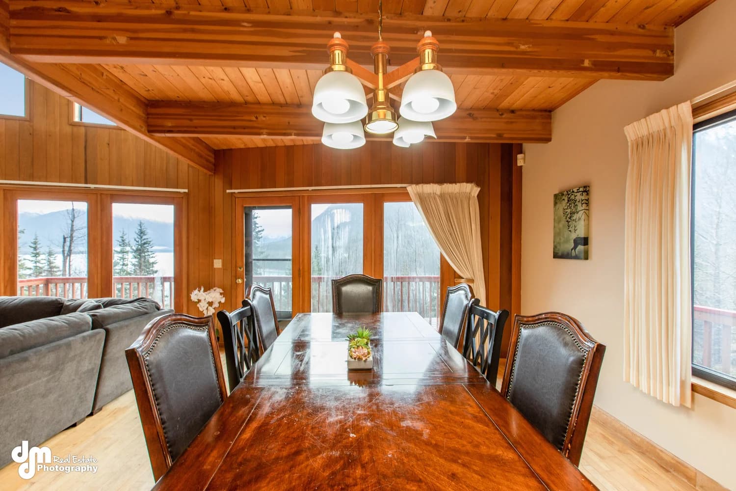 Cabin Vacation Rental Design — staged by Acorn Home Staging