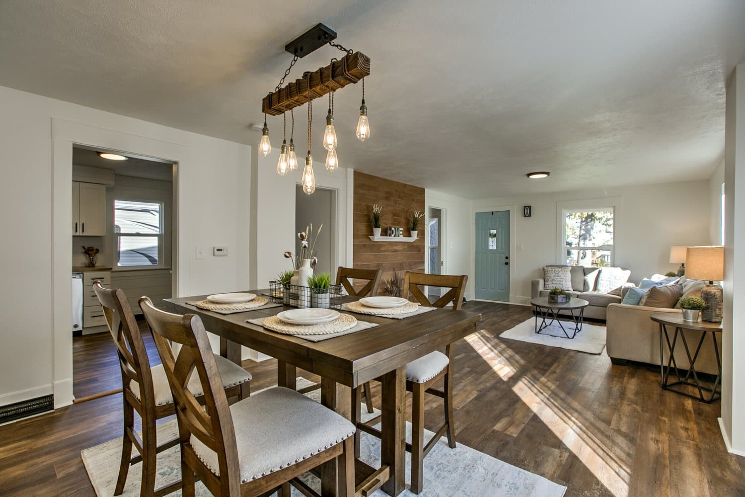 Dining Area staged by Acorn Home Staging — Platte Avenue