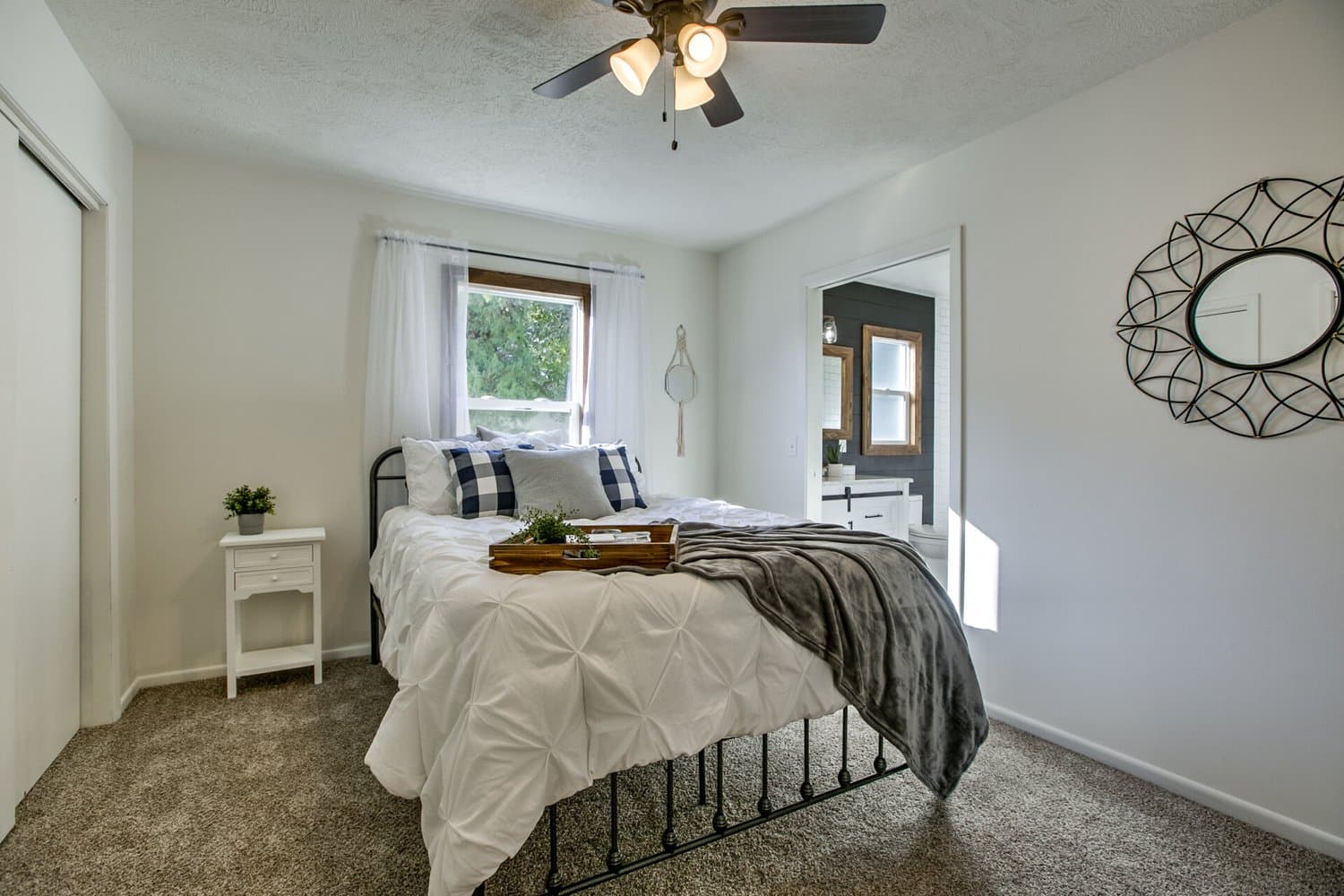Bedroom staged by Acorn Home Staging — Platte Avenue