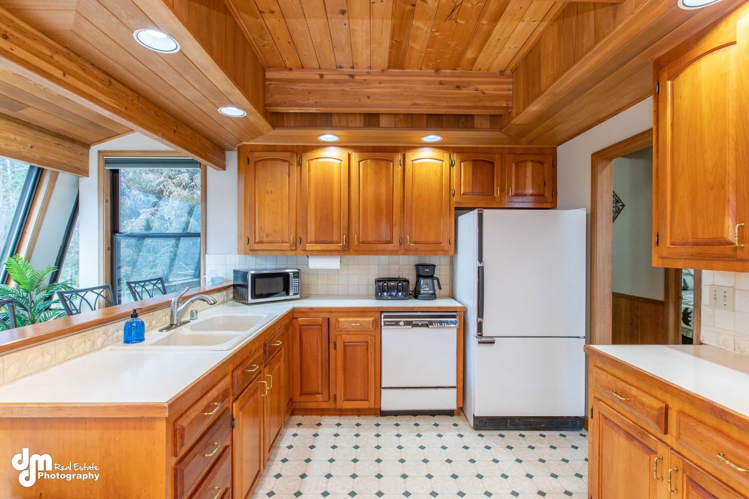 Cabin Vacation Rental Design — staged by Acorn Home Staging